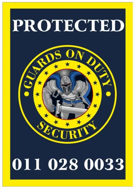 Guards On Duty Security Guarding Board